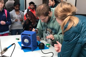 Students observe at RISE