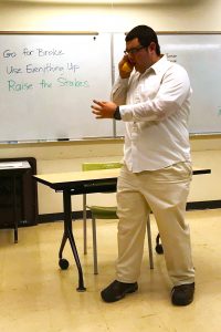 OLS Student performing Monologue