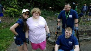 OLS Students smiling together at the TAVON Center