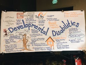 poster of developmental disablities presented at the forum