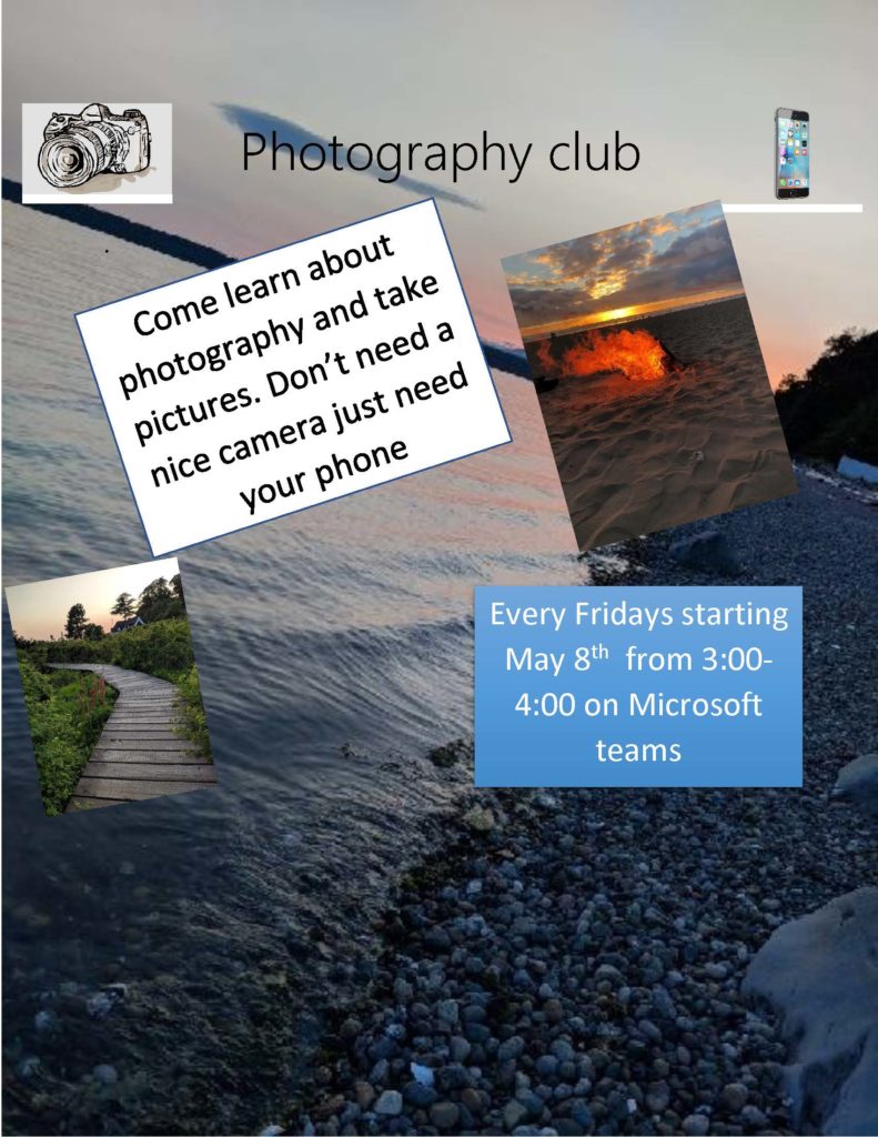 flier for photography club