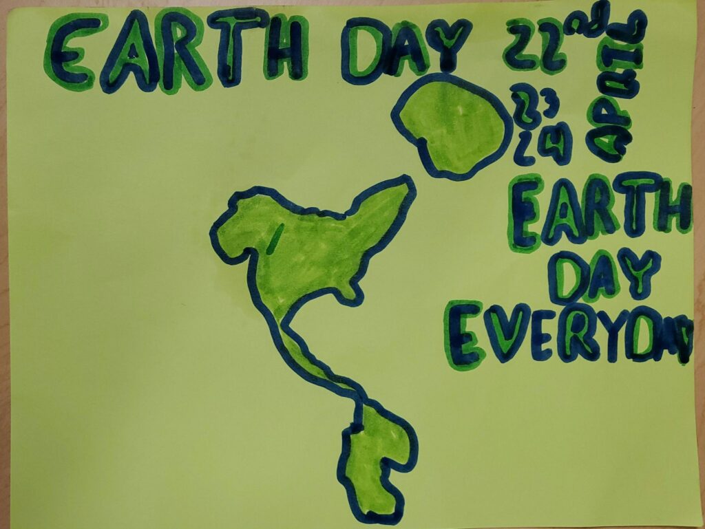 OLS student created earth day poster