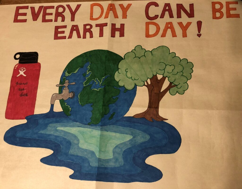 OLS student created earth day poster