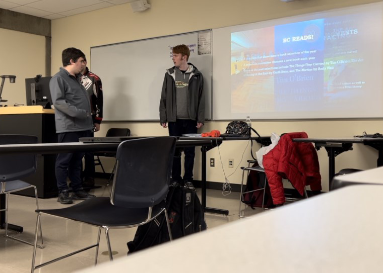 OLS students present in class