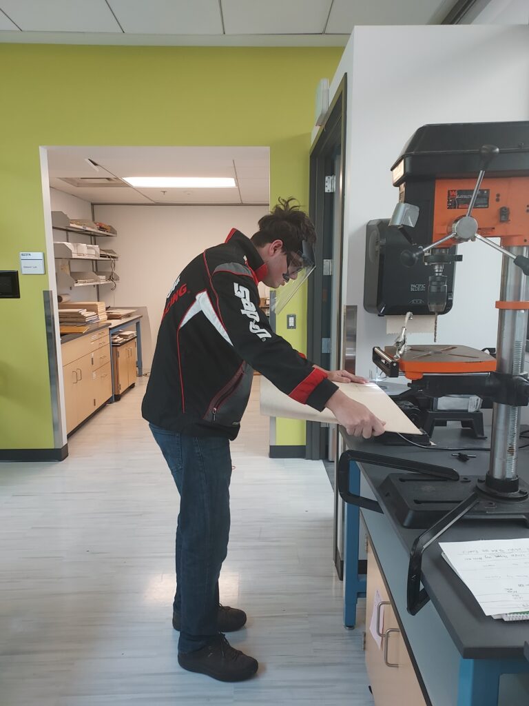 OLS student creates BC builds project in RISE Makerspace