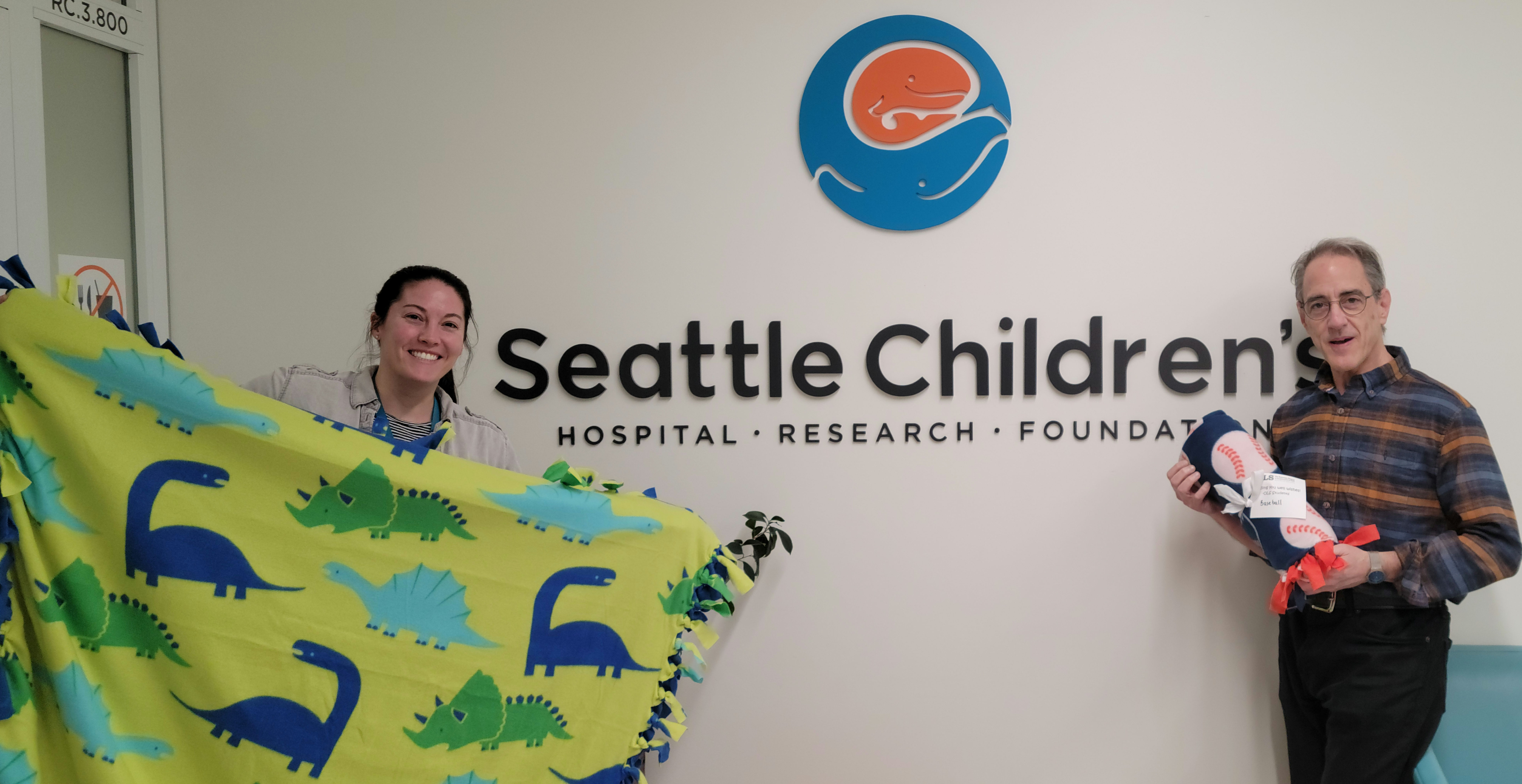 Blanket delivery to Seattle children's Hospital