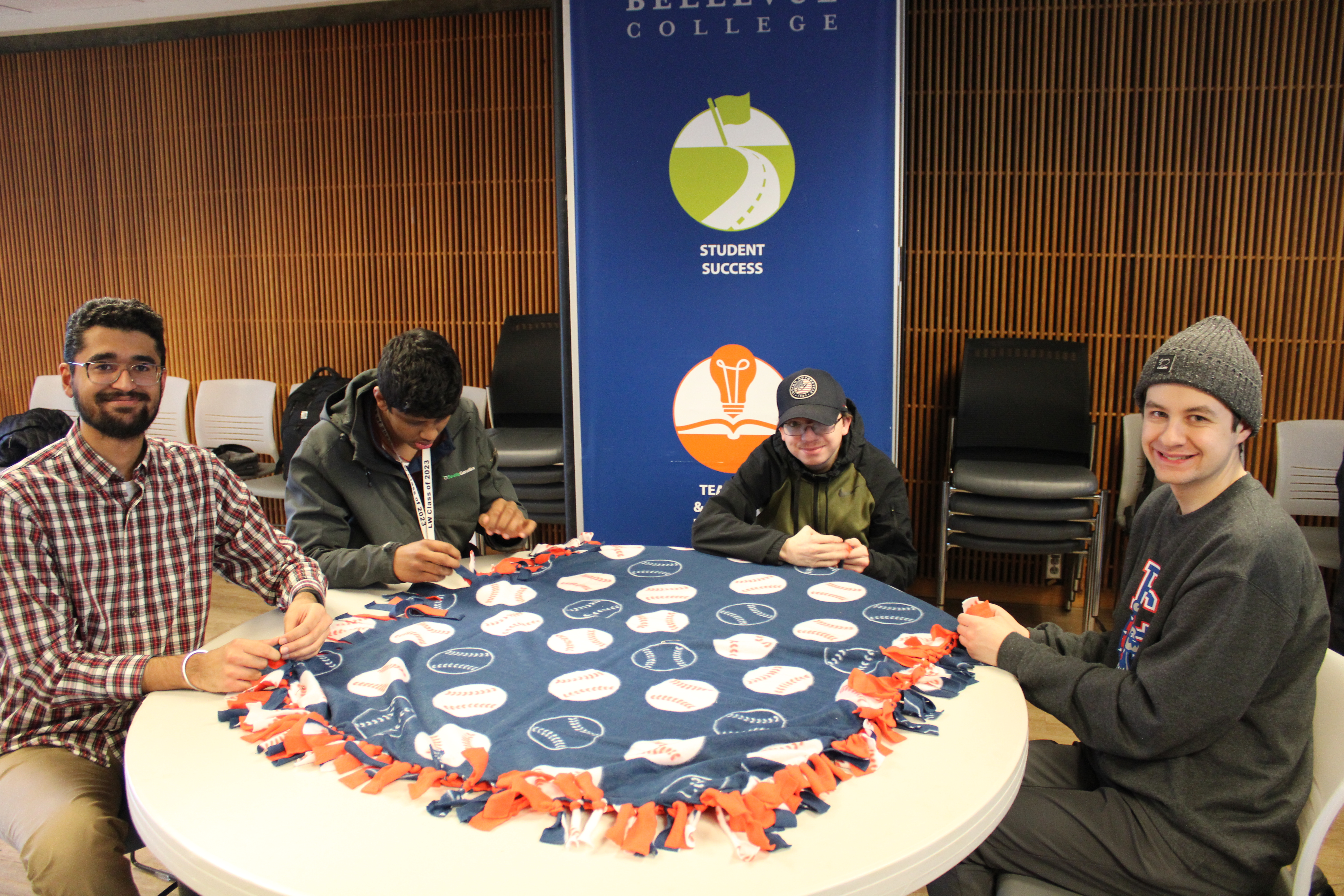 OLS students make blankets for seattle children's hospital