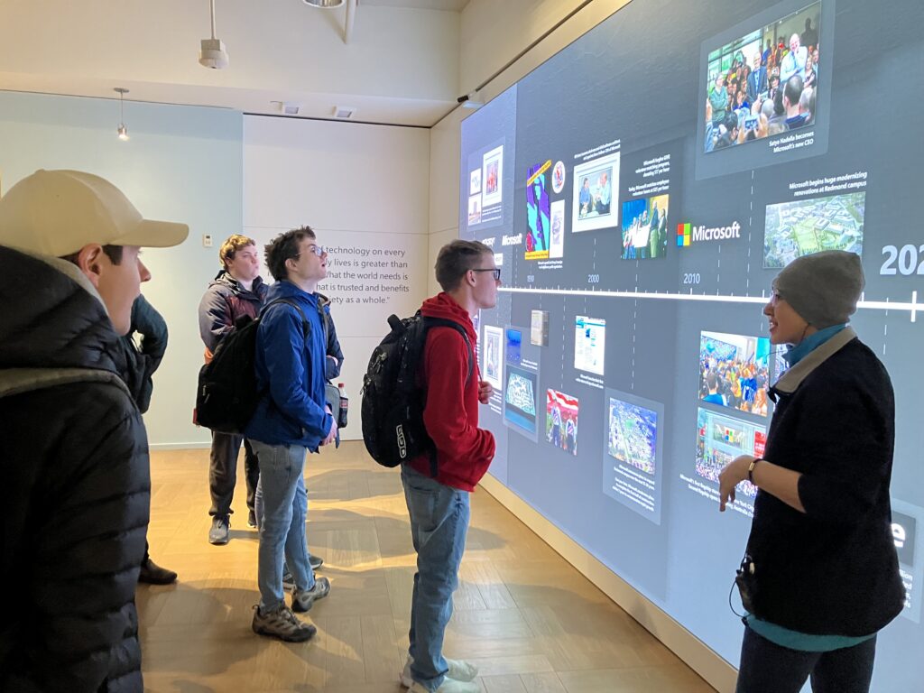 OLS Bellevue College students visit Microsoft