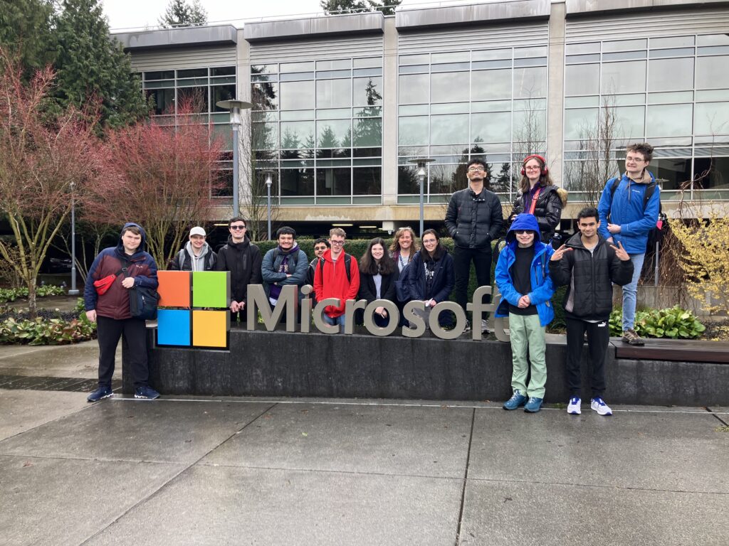 OLS Bellevue College students visit Microsoft