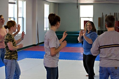 self-defense class