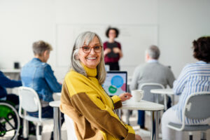 woman in classroom