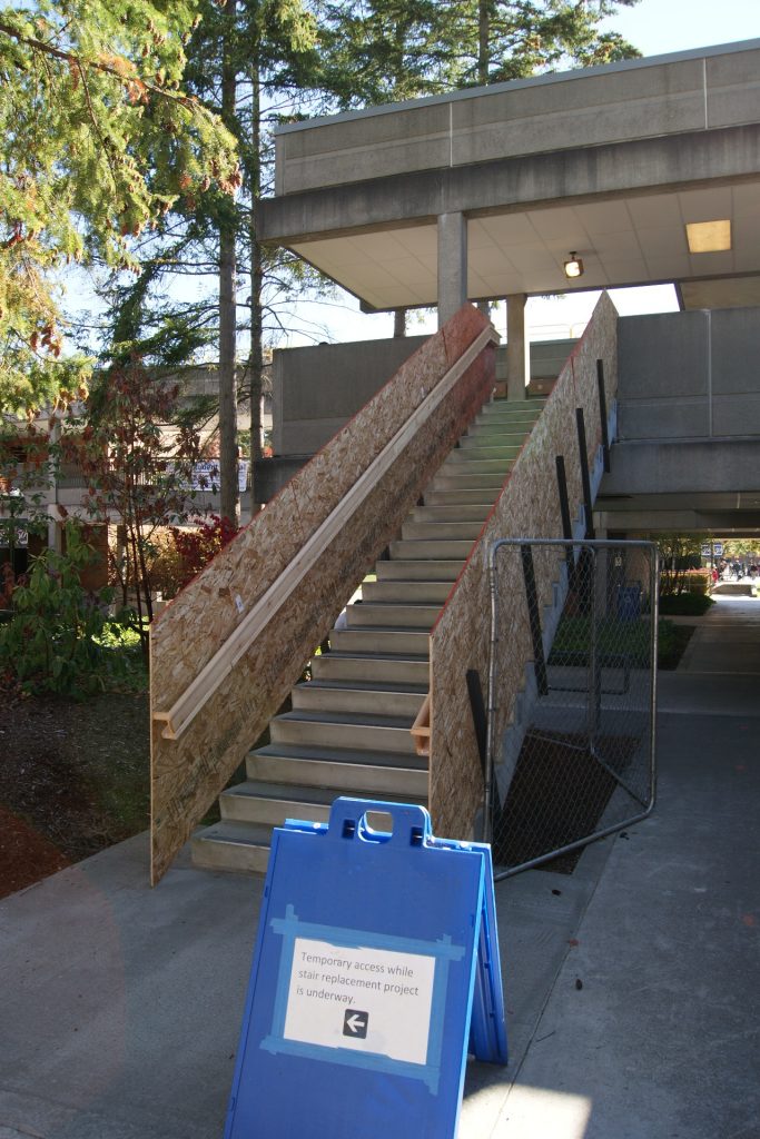New stairs being constructed