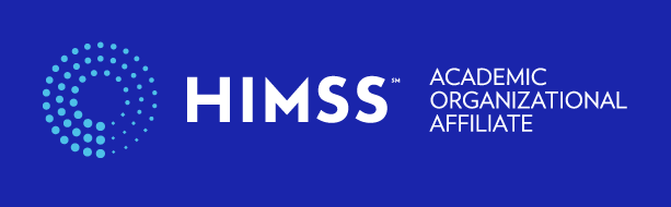 HIMSS Academic Organizational Affiliate logo. HIMSS stands for Health Information and Management Systems Society. 