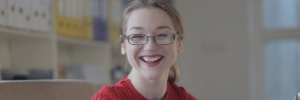 Smiling studenr
