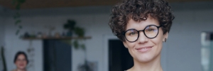 Smiling student
