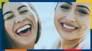 Two smiling students
