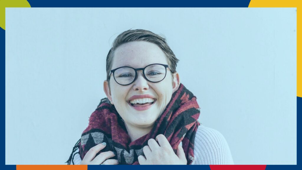 A smiling student