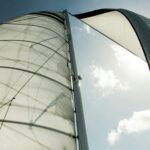 Wind sail on a boat