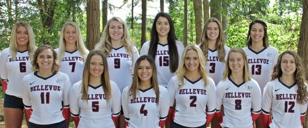 Team photo 2017 BC volleyball - Players identified in caption