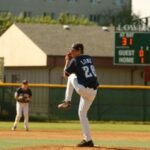 Picture of a baseball player about to pitch