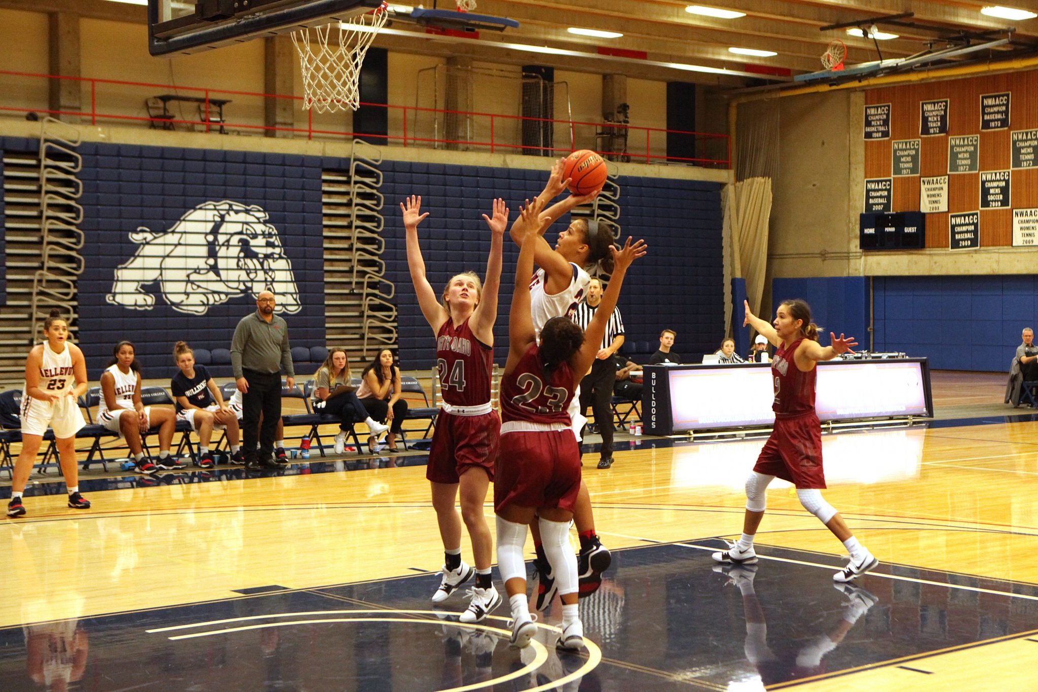 A BC player takes a shot