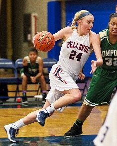 Hunter Hopkins had 13 points and 11 rebounds in the win at Peninsula. photo by Rich Dworkis.