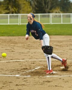 Brielle Bray had a sophomore day to remember by throwing a complete game shutout and collecting five RBI's at the plate offensively