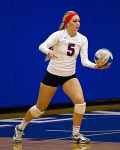 Dani Smullin was named first team All-North Region volleyball for the second year in a row. photo by Rich Dworkis.