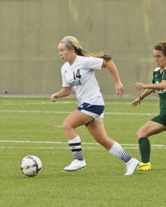 Winter Wirkkala scored and assisted on a goal in the second half to propel Bellevue to the 3-0 over Olympic. photo by Rich Dworkis.