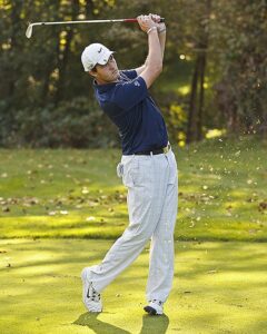 Sophomore Jack Strickland finished second by firing rounds of 73-71 at Wine Valley GC. photo by Rich Dworkis