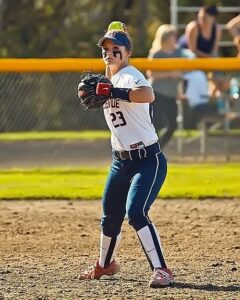 Cassidy Mast, a freshman, is one of the many returning all-league players for Bellevue next spring. photo by Rich Dworkis. 