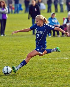 Anna Roslander scored the lone goal in the big 1-0 win over Highline. photo by Rich Dworkis.