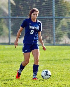 Gaby Adamson helped lead BC to the region championship as the Bulldogs face Shoreline in the NWAC Playoffs. photo by Rich Dworkis.