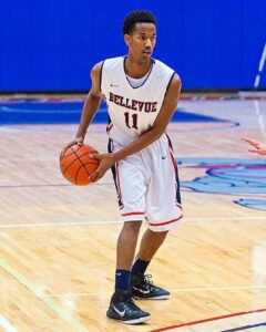 Yonathan Michael had 29 points to lead Bellevue to the overtime win at Highline last night. photo by Rich Dworkis