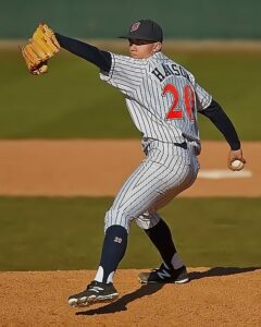 Brooks Hanson got the win on the mound on Monday vs. Pacific U. 