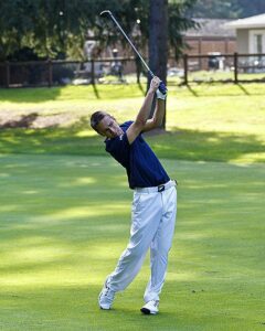 Captain Brady Campbell shot a pair of 76's at Gold Mountain GC.