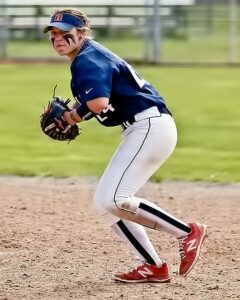 Cierra Barkis had multiple hits in the doubleheader season opener sweep. photo by Rich Dworkis.