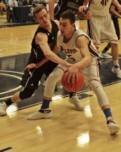 Jordan Muir-Keung had 23 points in the narrow win over Whatcom, keeping BC in the thick of the playoff race. photo by Jim Hoehn.