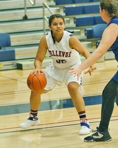 Dauneah Wheeler led the Bulldogs in rebounds with 11 in the win over Everett. photo by Rich Dworkis.