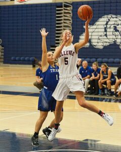 Erin Hamilton had 13 point and 10 rebounds. photo by Rich Dworkis. 