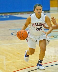 Dauneah Wheeler had 10 rebounds in the big win at Peninsula. photo by Rich Dworkis. 