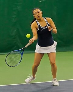 Candace Canley teamed with Moriah Austin to win #1 doubles. photo by Rich Dworkis.