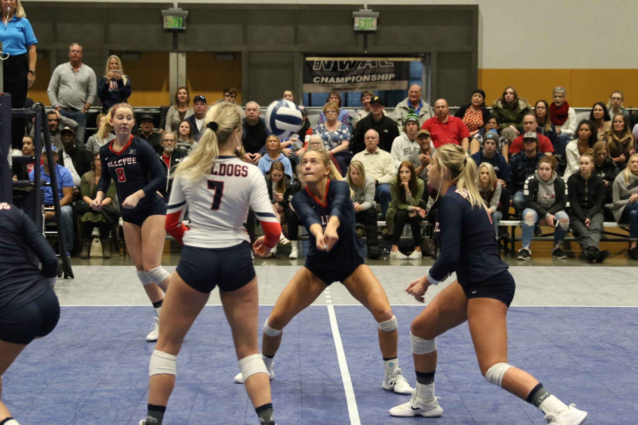 A BC player makes a bump pass