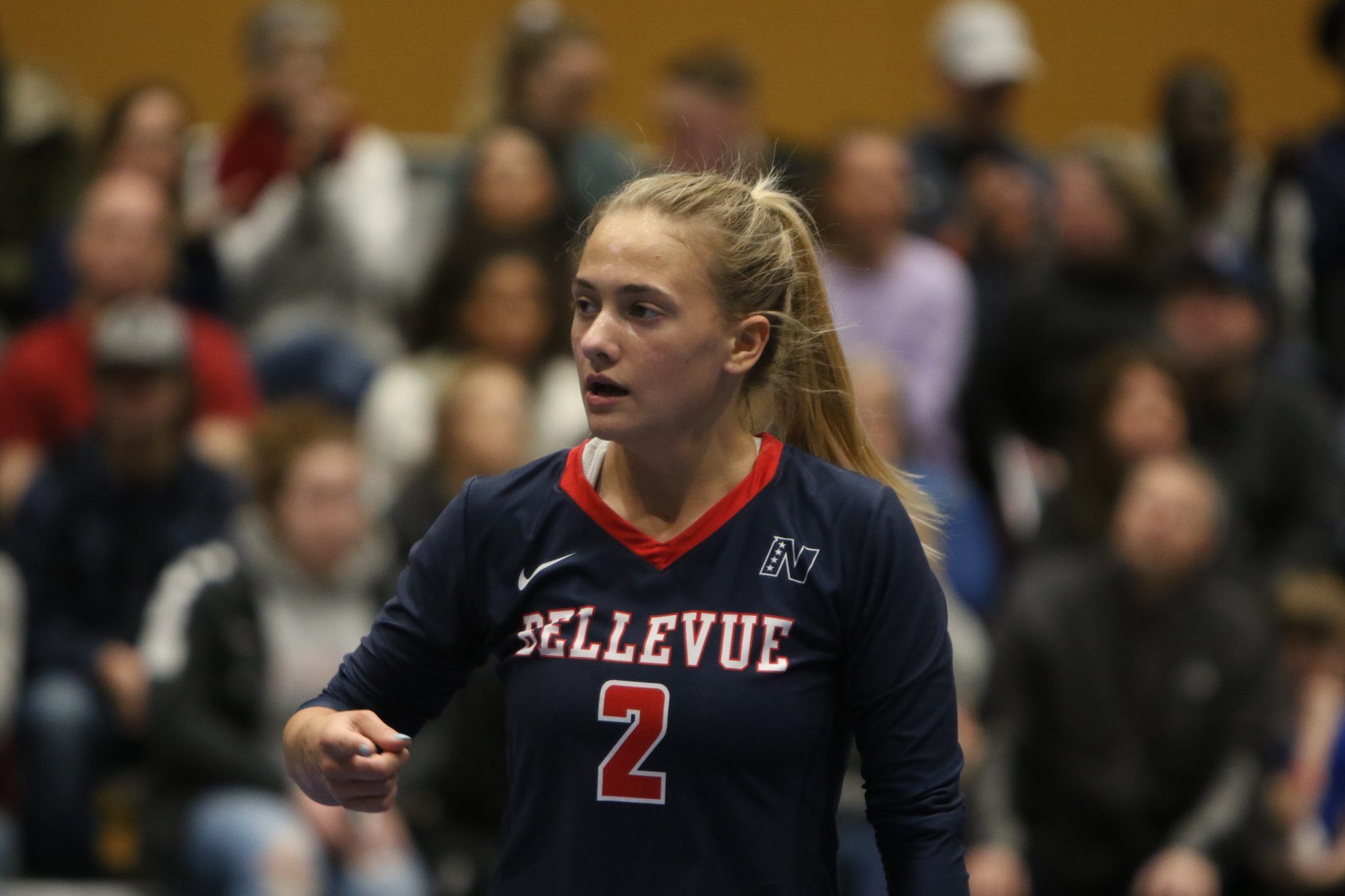 A BC player walks off the court