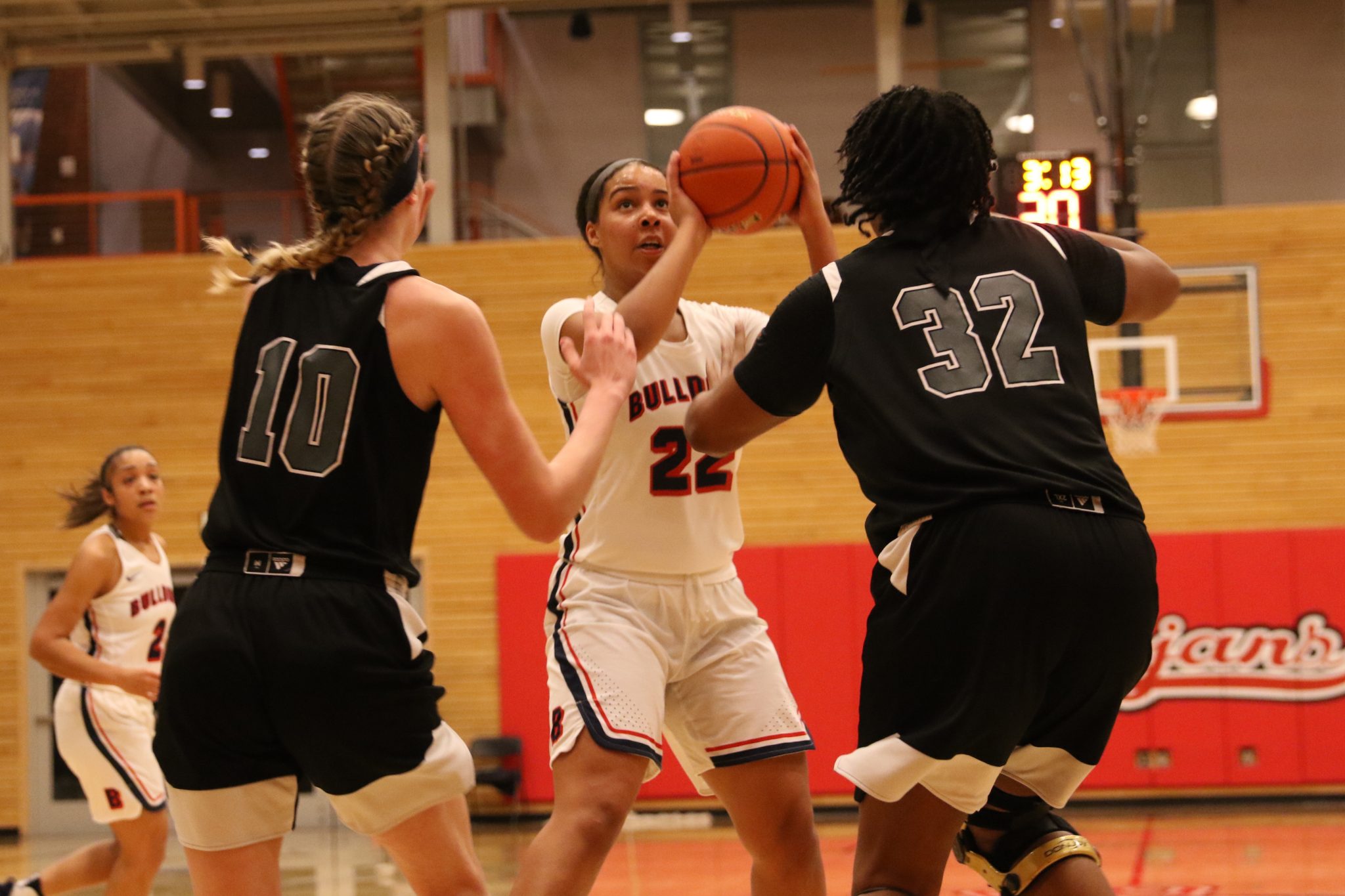 A BC player gets set for a shot