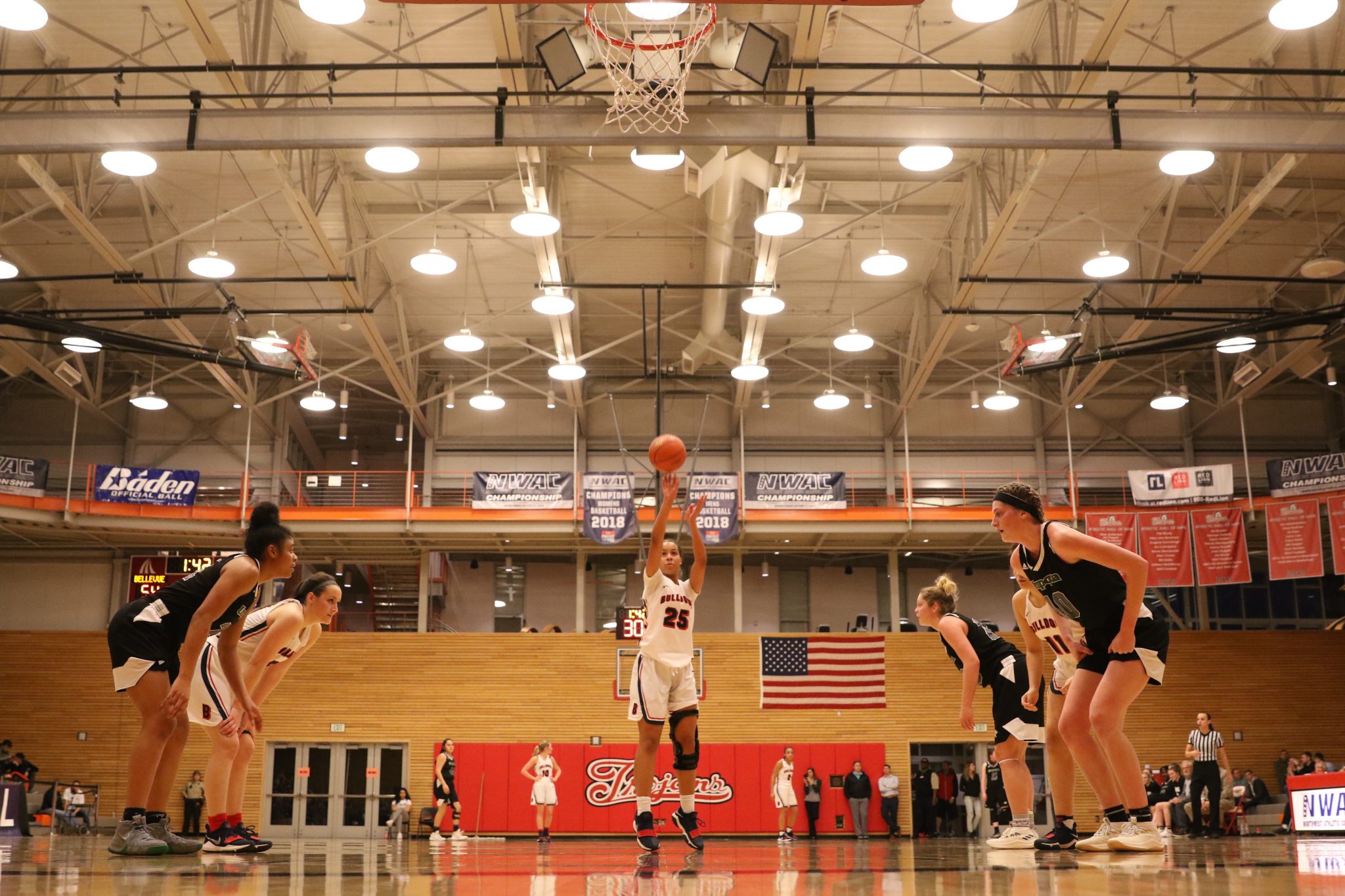 A BC player shoots a free throw
