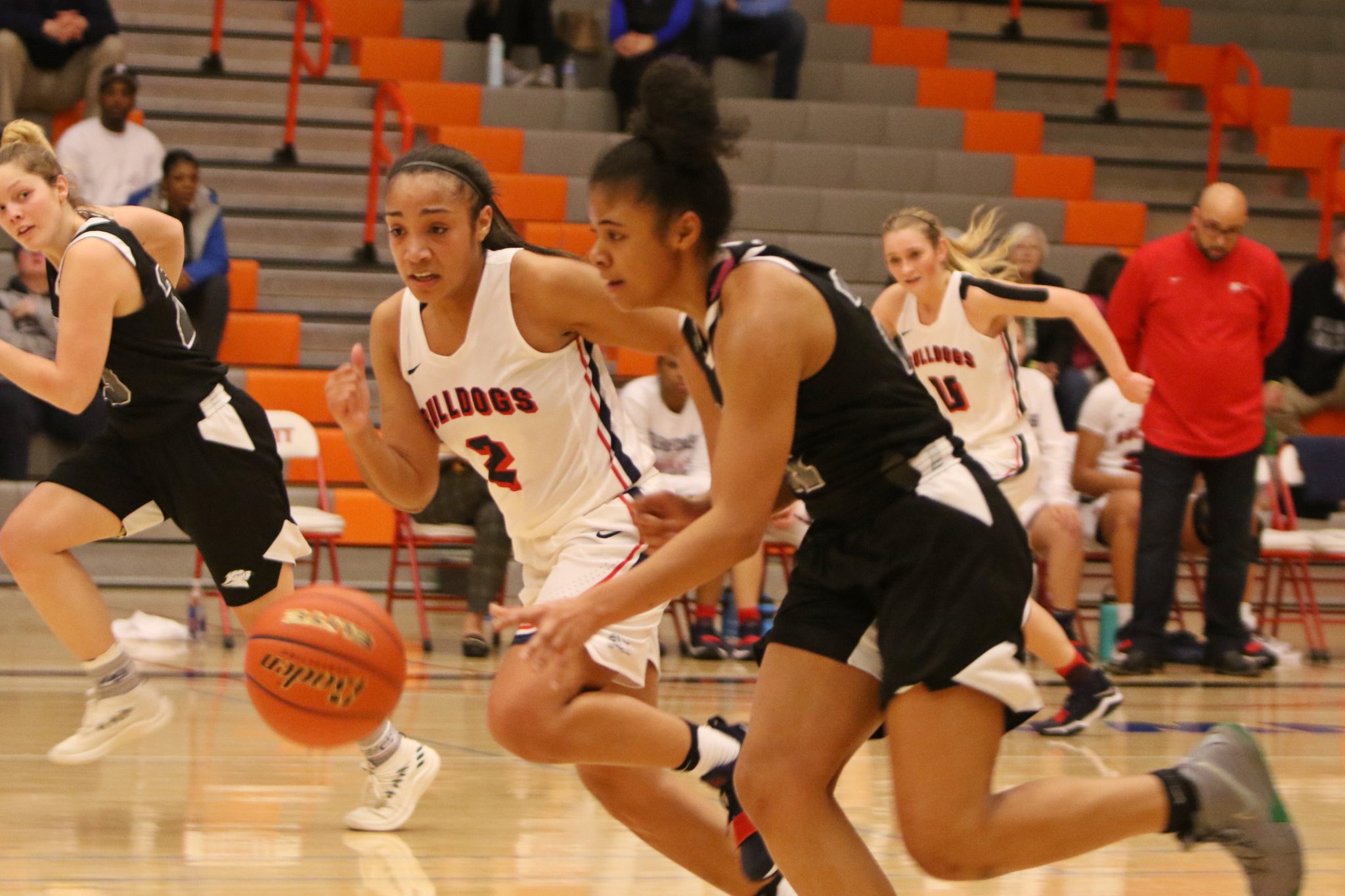 A BC player defends against an opponent