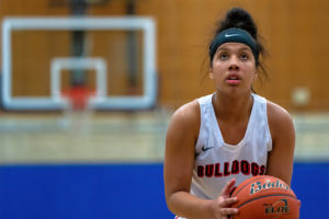 Jahdai Alcombrack at the free throw line