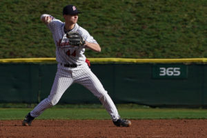 Riley Parker blasted two home runs and went 3-for-4 in his college debut