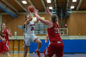 Ashley Anderson led Bellevue with 13 points, 11 rebounds, and seven assists